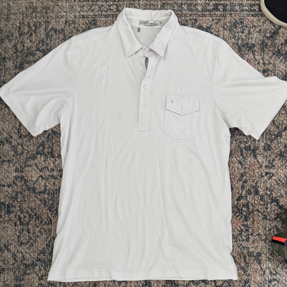 Criquet White Polo Shirt